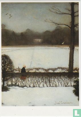 'Uitzicht atelier te Eerbeek', 1917 - Afbeelding 1