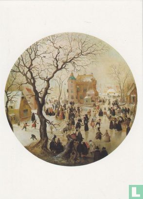 A Winter Scene with Skaters near a Castle, 1608/09 - Afbeelding 1