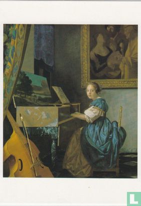 A Young Woman seated at a Virginal, 1670 - Image 1