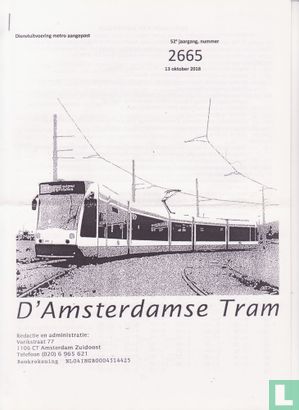 D' Amsterdamse Tram 2665 - Afbeelding 1