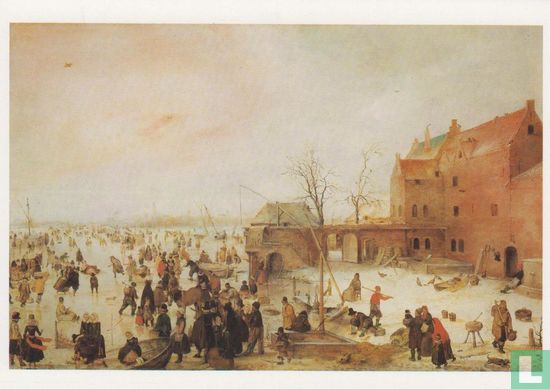 A Scene on the Ice near a Town, 1615 - Image 1