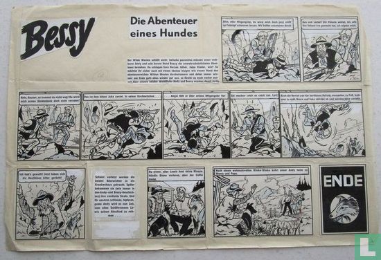 Bessy 31 - Originele pagina - De huilende rotsen - Losbladig - in inkt - (1959) - Afbeelding 1