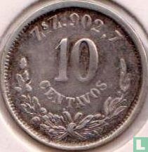 Mexique 10 centavos 1890 (Zs Z) - Image 2