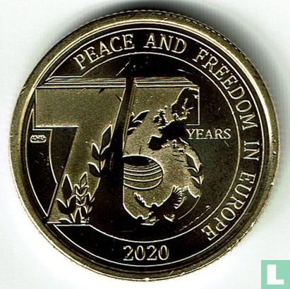 Belgique 2½ euro 2020 "75 years Peace and freedom in Europe" - Image 1