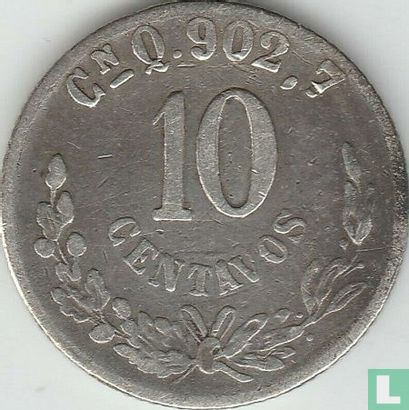 Mexico 10 centavos 1901 (Cn Q) - Image 2