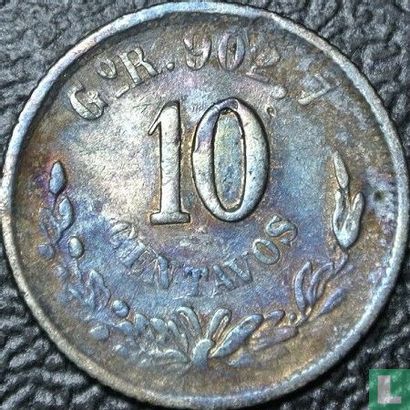 Mexico 10 centavos 1894 (Go R) - Image 2