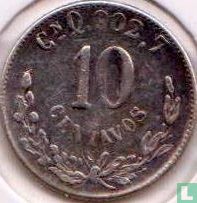 Mexico 10 centavos 1902 (Cn Q) - Image 2