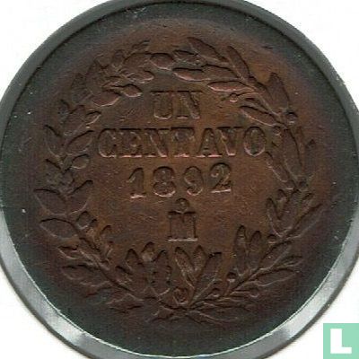 Mexico 1 centavo 1892 - Afbeelding 1