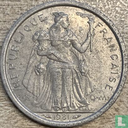 French Polynesia 1 franc 1981 - Image 1