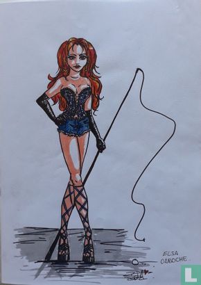 Young woman with riding crop