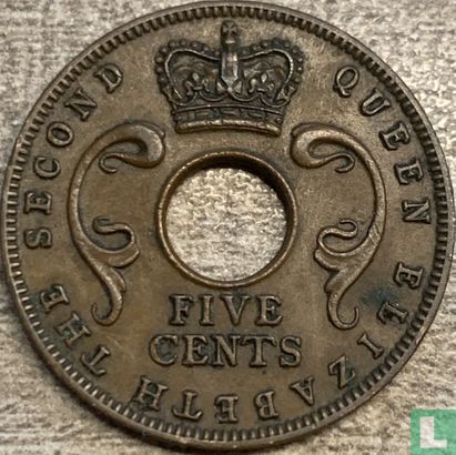 Ostafrika 5 Cent 1955 (ohne Münzzeichen) - Bild 2