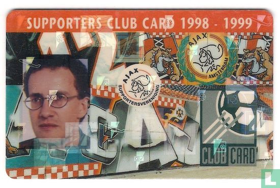 Ajax, Supporters Club Card 1998-1999 - Image 1