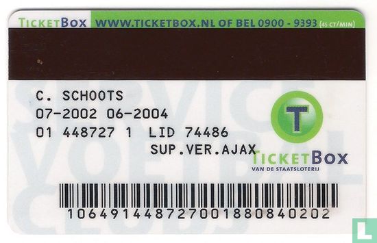 Ajax, Supporters Club Card 2002-2004 - Image 2