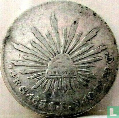 Mexique 4 reales 1851 (Go PF) - Image 1