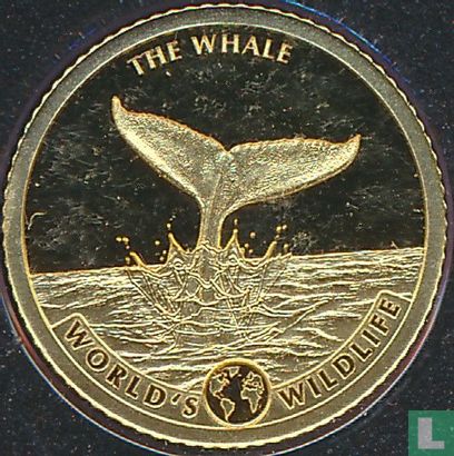 Congo-Kinshasa 10 francs 2020 (PROOF) "The whale" - Afbeelding 2