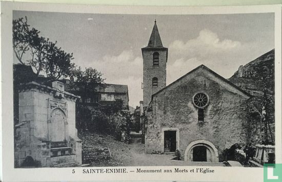Sainte Enimie - Church and Death Monument - Afbeelding 1