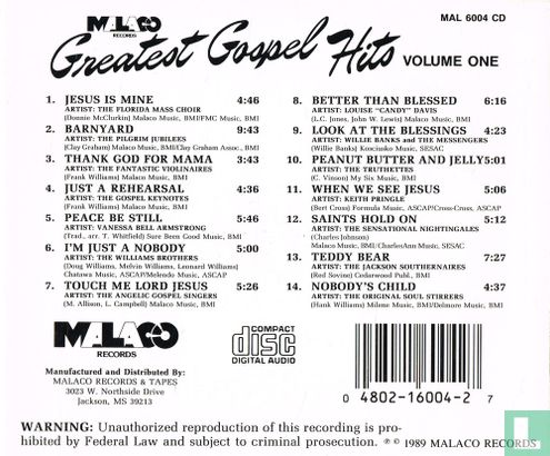 Greatest Gospel Hits - Volume One - Image 2