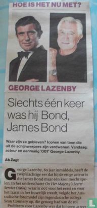Hoe gaat het nu met? George Lazenby. Slechts één keer was hij Bond, James Bond. - Image 1