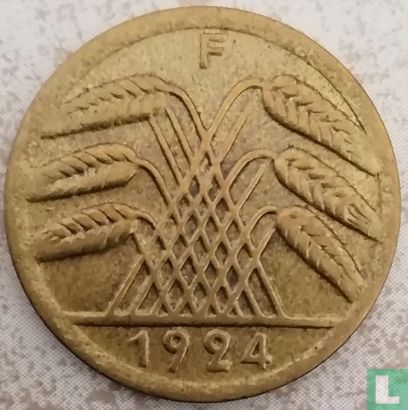 Empire allemand 50 rentenpfennig 1924 (F) - Image 1