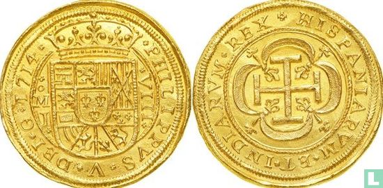 Mexiko 8 Escudo 1714 - Bild 3