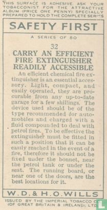 Carry an efficient fire estinguisher readily accessible - Image 2