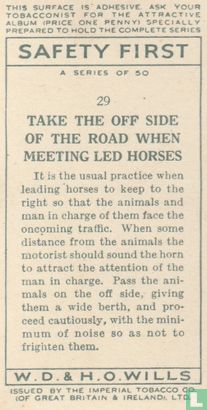 Take the off side of the road when meeting led horses - Image 2