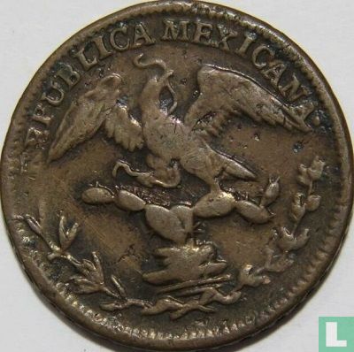 Mexique 1/8 real 1835 (Mo) - Image 2