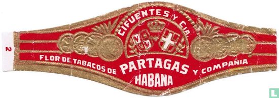 Cifuentes y Cia Partagas Habana - Flor de Tabacos de - y Compañia  - Afbeelding 1