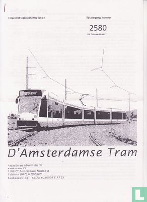 D' Amsterdamse Tram 2580 - Afbeelding 1