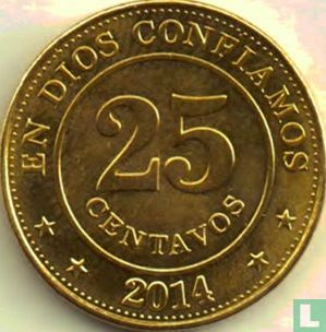 Nicaragua 25 centavos 2014 - Image 1