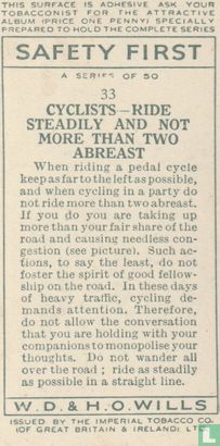 Cyclists - ride steadily and not more than two abreast - Image 2