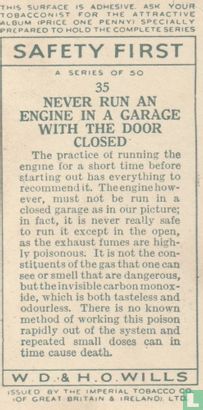 Never run an en engine in a  with the door closed - Image 2