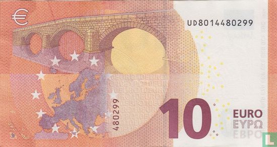 Eurozone 10 Euro U - D - Afbeelding 2