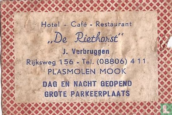 Hotel Café Restaurant De Riethorst - J.Verbruggen 