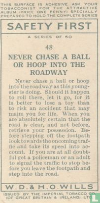 Never chase a ball or hoop into the roadway - Image 2