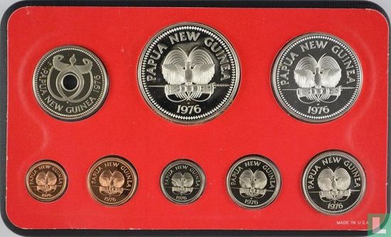 Papua New Guinea mint set 1976 (PROOF) - Image 2