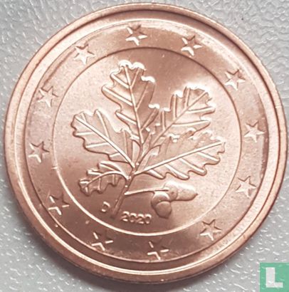 Duitsland 2 cent 2020 (D) - Afbeelding 1