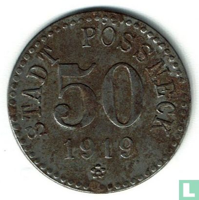 Pössneck 50 pfennig 1919 - Afbeelding 1