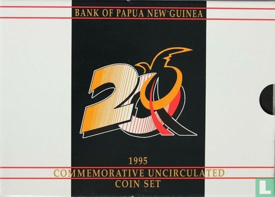 Papua New Guinea mint set 1995 "20th anniversary of Independence" - Image 1