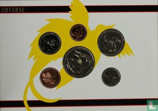 Papua New Guinea mint set 1995 "20th anniversary of Independence" - Image 2