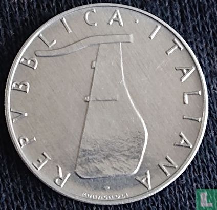 Italie 5 lire 1969 (1 inversé) - Image 2