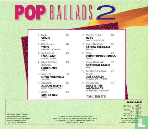 Pop Ballads - Volume 2 - Image 2