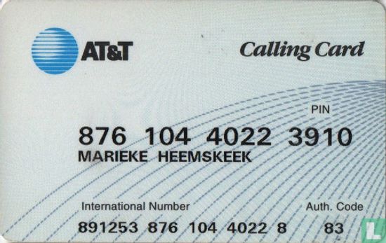 AT&T Calling Card - Afbeelding 1