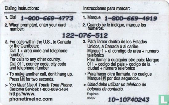 PT1 phone card - Image 2