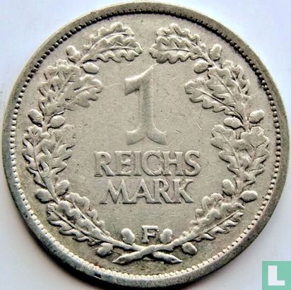 German Empire 1 reichsmark 1925 (F) - Image 2