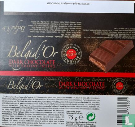 Dark Chocolate with praliné filling 