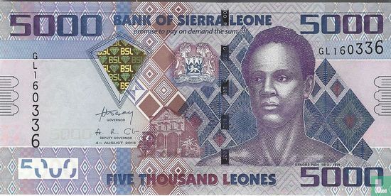 Sierra Leone 5.000 Leones 2013 - Afbeelding 1