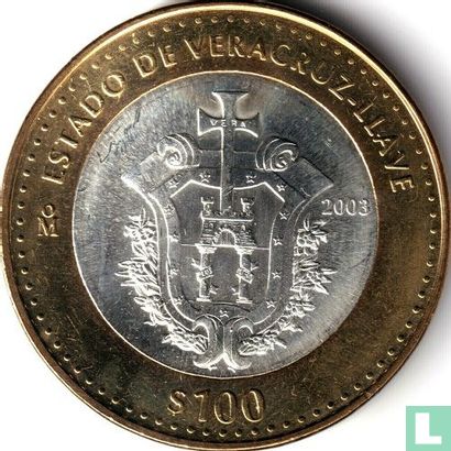 Mexico 100 pesos 2003 "180th anniversary of Federation - Veracruz-Llave" - Image 1