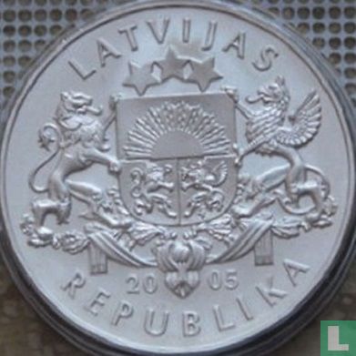 Latvia 1 lats 2005 (PROOF) "2006 Winter Olympics in Turin" - Image 1