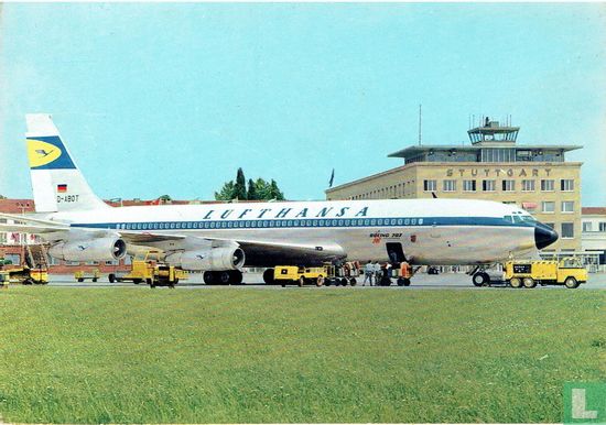 Lufthansa - Boeing 707 / Flughafen Stuttgart - Image 1